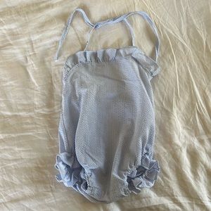 Lil Cactus seersucker bubble romper